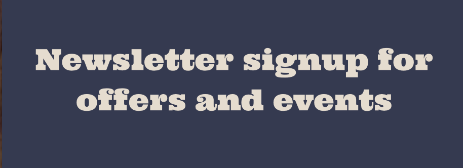 Newsletter signup for offers and events The Lone Star Crepe